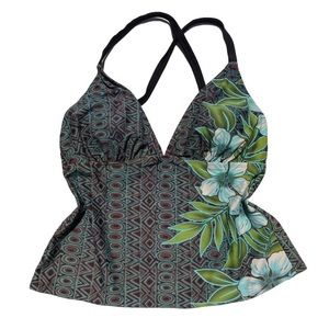 vintage super cute floral tankini